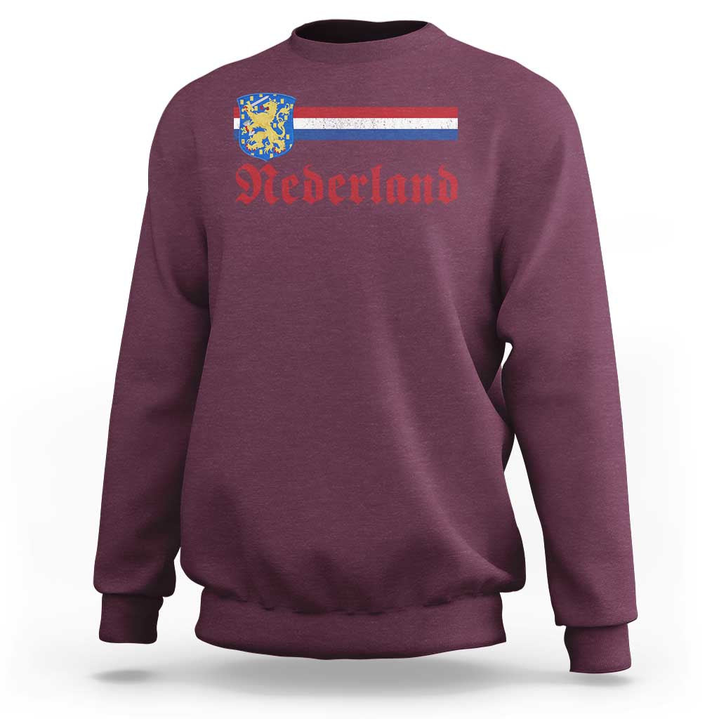 Nederland Holland Emblem Lion Vintage Dutch Flag Sweatshirt