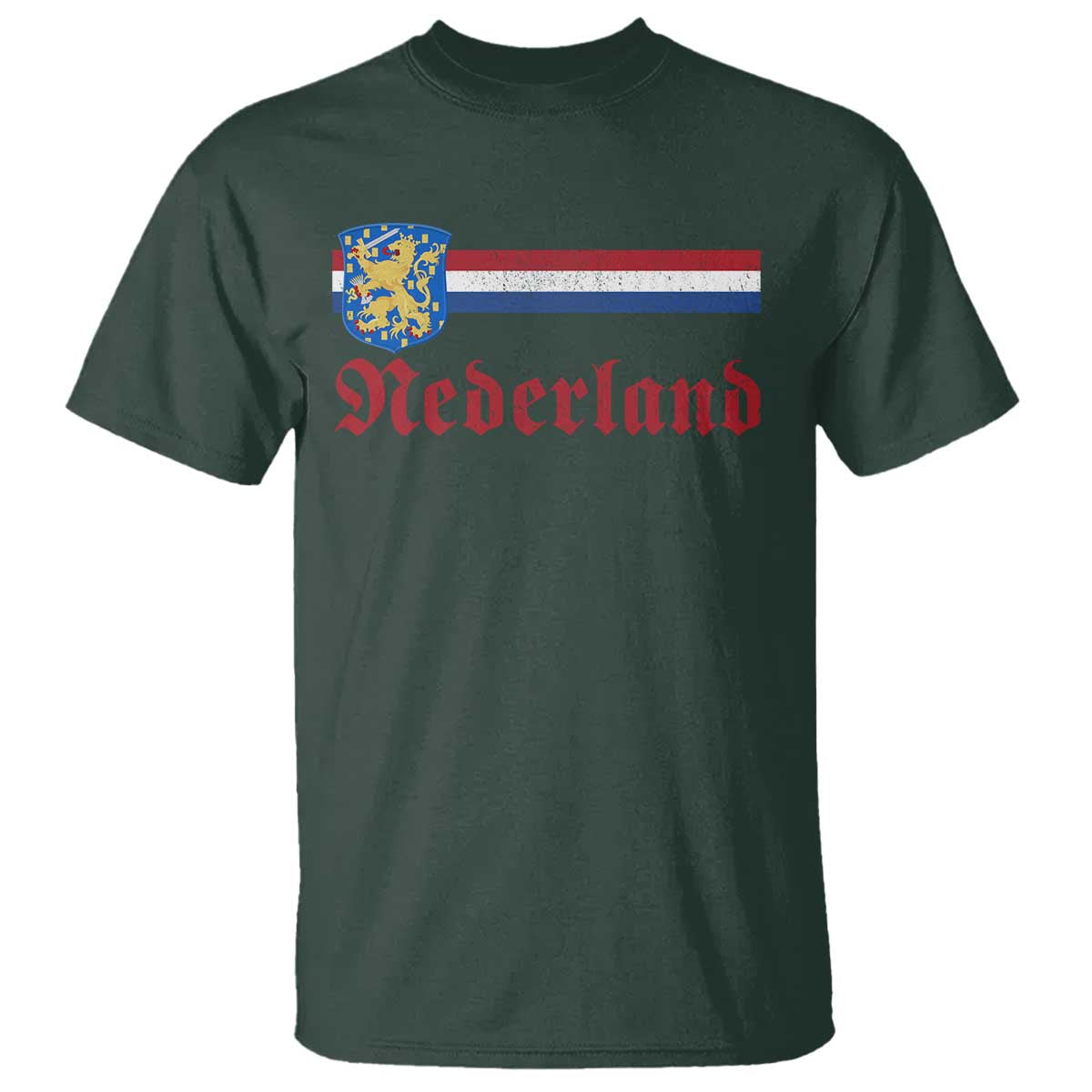 Nederland Holland Emblem Lion Vintage Dutch Flag T Shirt