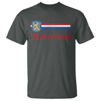Nederland Holland Emblem Lion Vintage Dutch Flag T Shirt