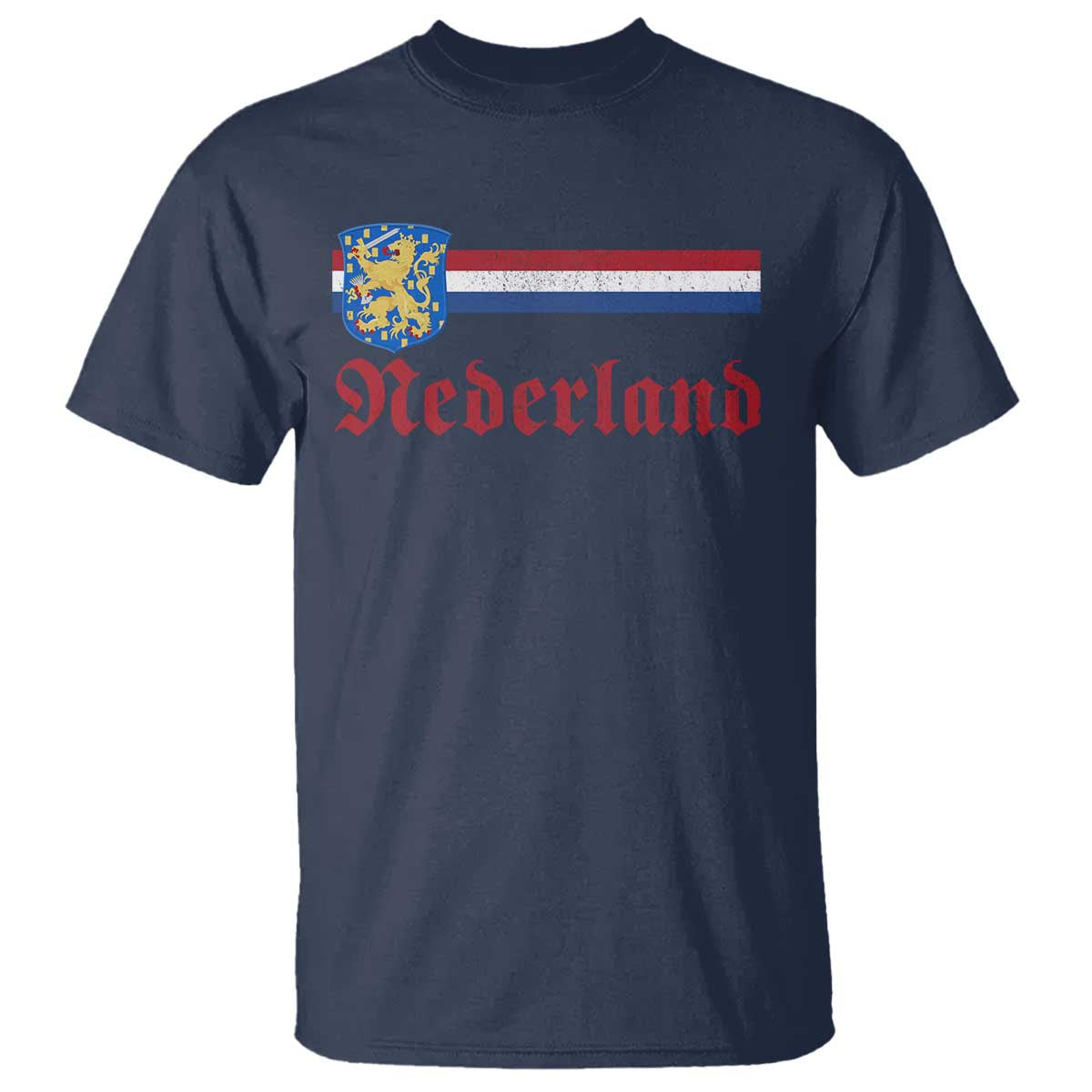 Nederland Holland Emblem Lion Vintage Dutch Flag T Shirt