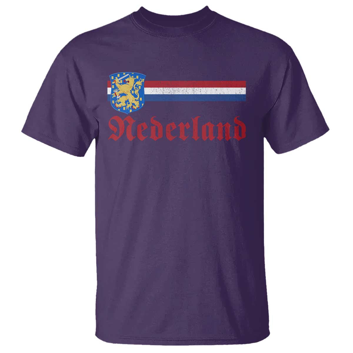 Nederland Holland Emblem Lion Vintage Dutch Flag T Shirt