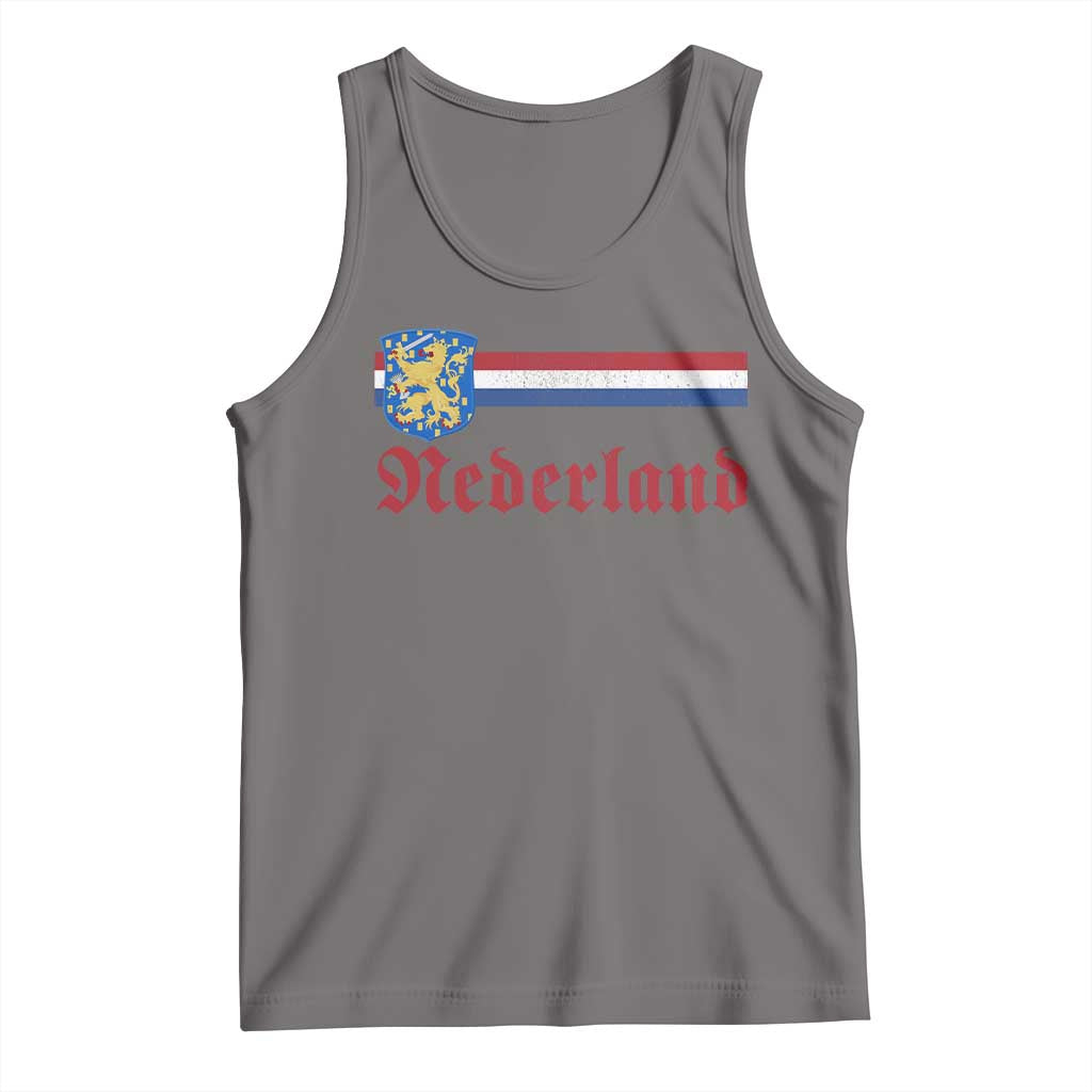 Nederland Holland Emblem Lion Vintage Dutch Flag Tank Top