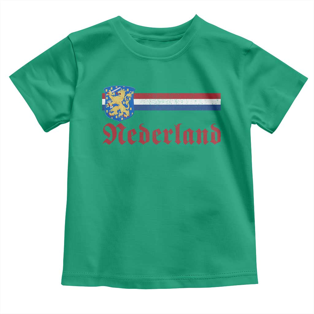 Nederland Holland Emblem Lion Vintage Dutch Flag Toddler T Shirt