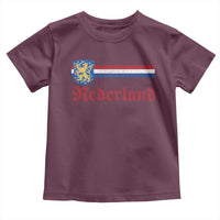 Nederland Holland Emblem Lion Vintage Dutch Flag Toddler T Shirt