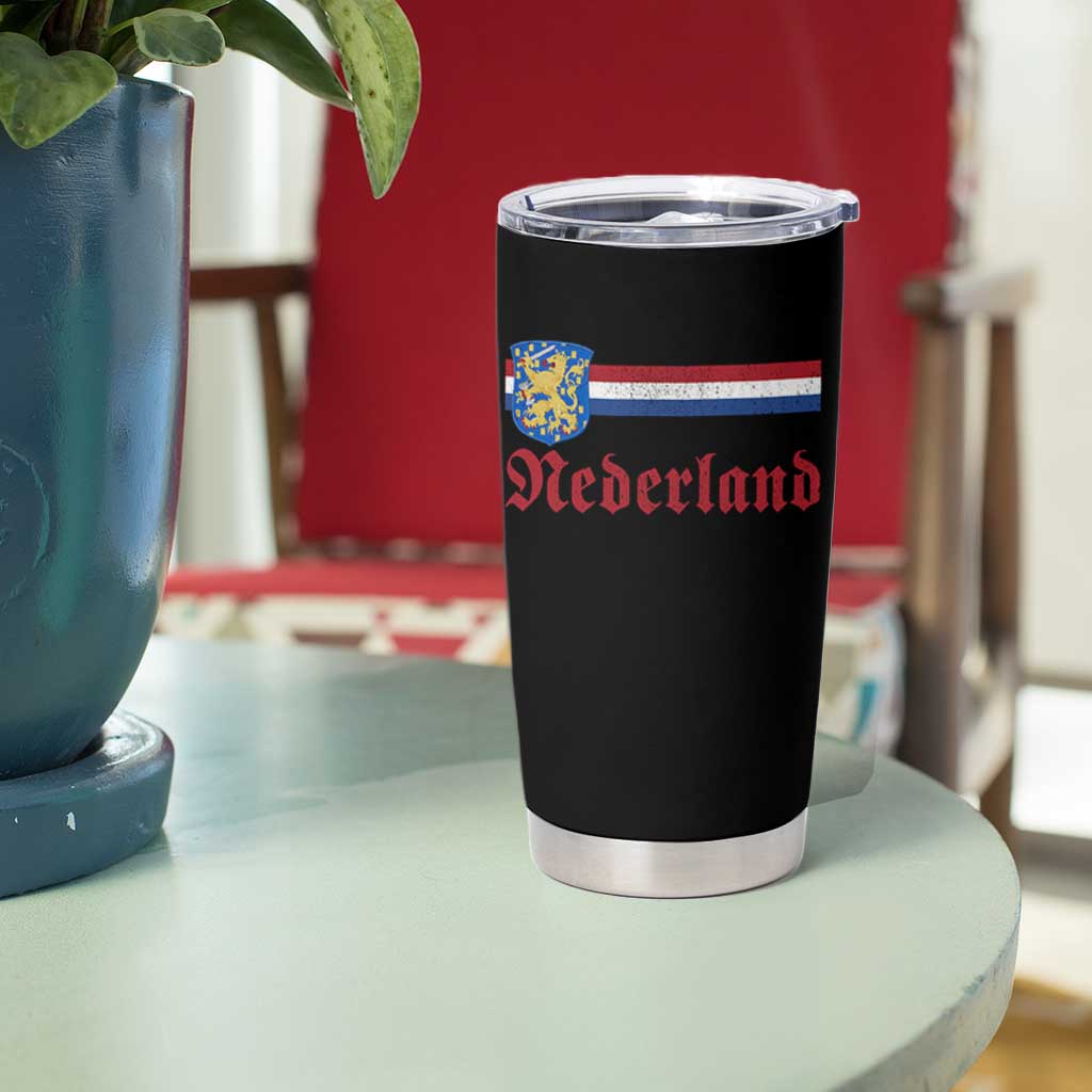 Nederland Holland Emblem Lion Vintage Dutch Flag Tumbler Cup