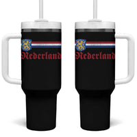 Nederland Holland Emblem Lion Vintage Dutch Flag Tumbler With Handle