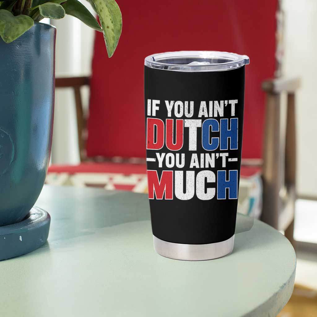 Funny Netherlands Tumbler Cup If You Ain't Dutch You Ain't Much Holland Pride