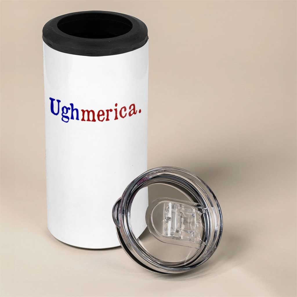 Ughmerica Liberal 4th of July Political Independence Day 4 in 1 Can Cooler Tumbler
