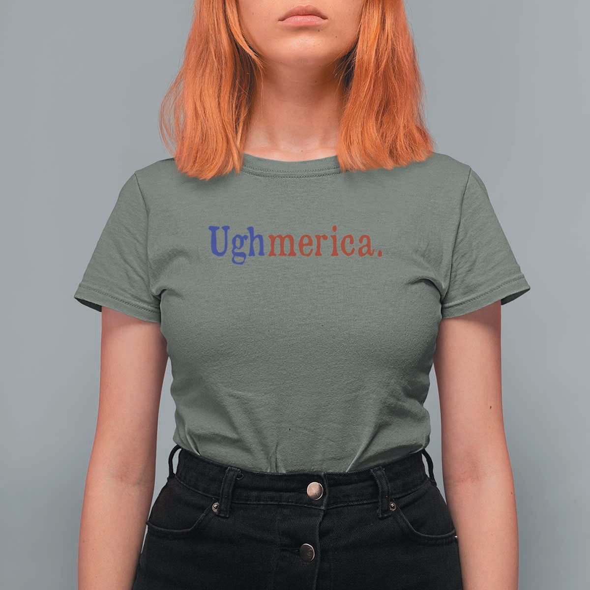 Ughmerica Liberal 4th of July Political Independence Day T Shirt For Women