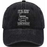 It Is 225 Somewhere Funny BBQ Smoker Grill Washed Cotton Baseball Cap