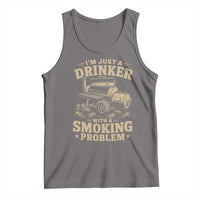 Funny BBQ Grilling Beer Lover Tank Top I'm Just A Drinker With A Smoking Problem