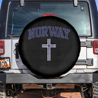 Norway Vintage Soccer Design The Nordic Cross Flag Spare Tire Cover