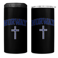 Norway Vintage Soccer Design The Nordic Cross Flag 4 in 1 Can Cooler Tumbler