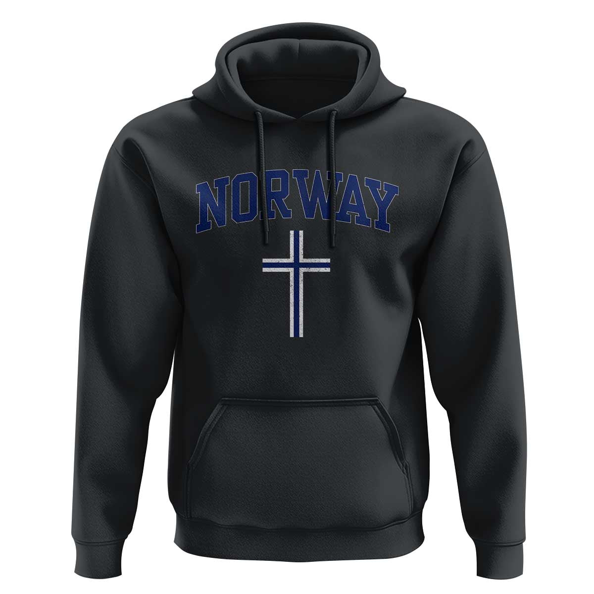 Norway Vintage Soccer Design The Nordic Cross Flag Hoodie