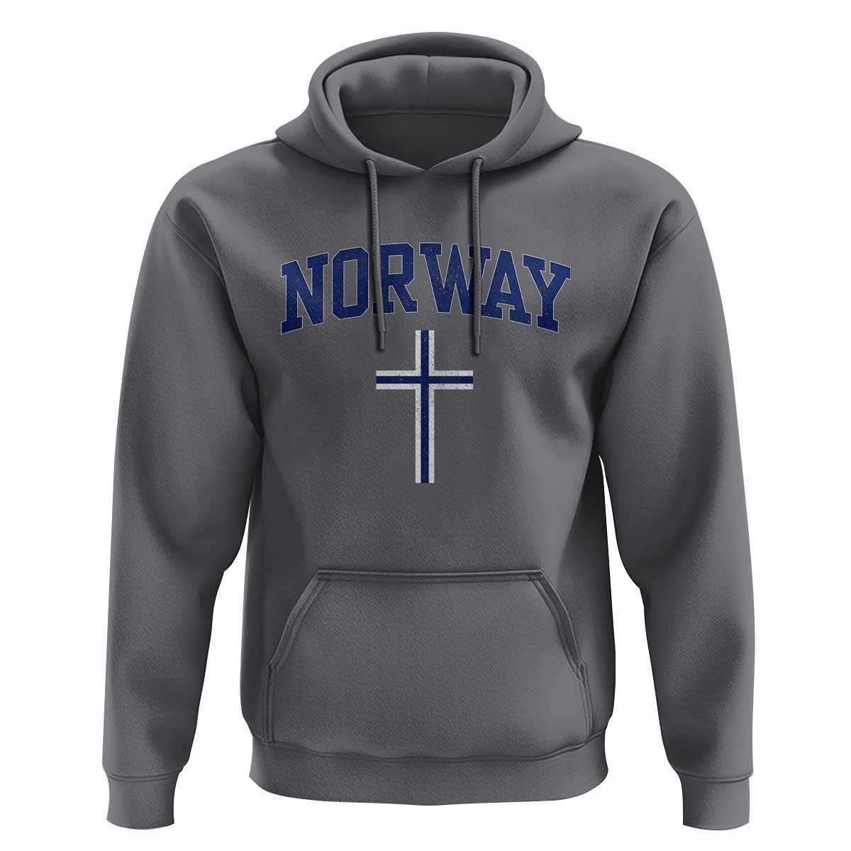 Norway Vintage Soccer Design The Nordic Cross Flag Hoodie