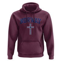 Norway Vintage Soccer Design The Nordic Cross Flag Hoodie