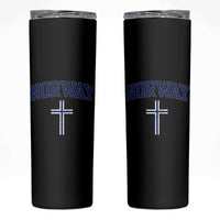 Norway Vintage Soccer Design The Nordic Cross Flag Skinny Tumbler