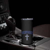 Norway Vintage Soccer Design The Nordic Cross Flag Skinny Tumbler