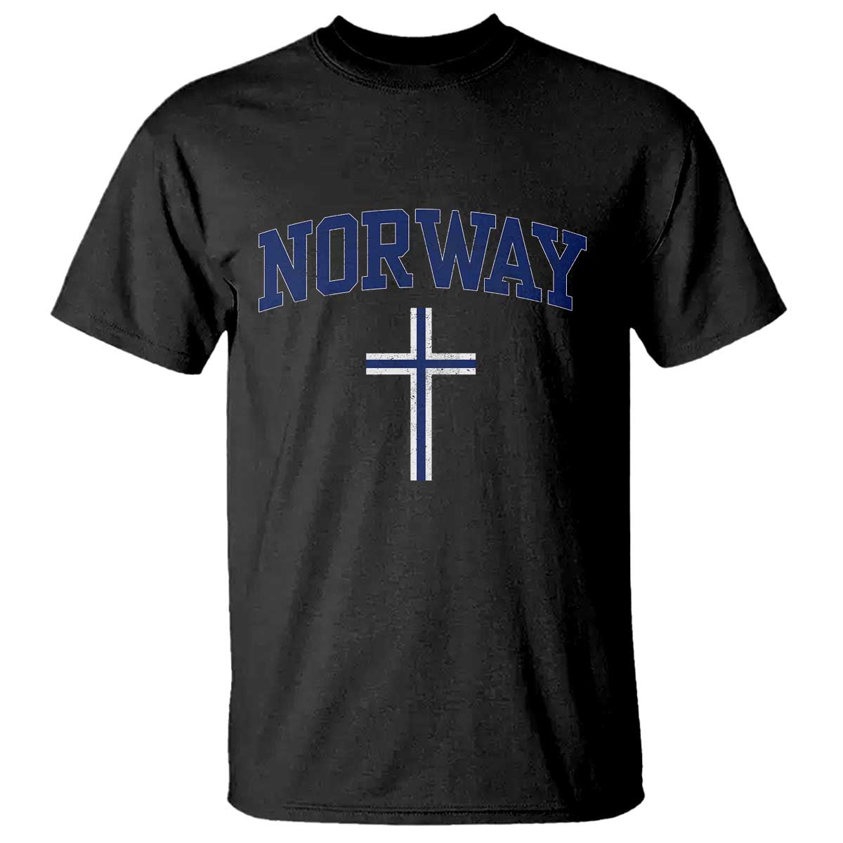 Norway Vintage Soccer Design The Nordic Cross Flag T Shirt