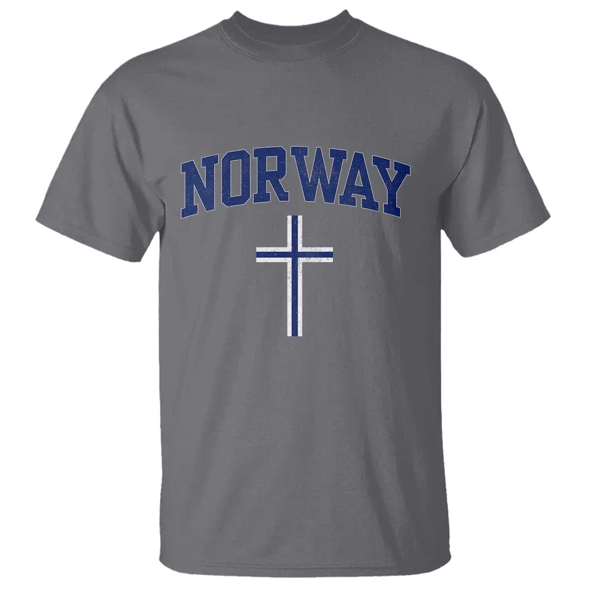 Norway Vintage Soccer Design The Nordic Cross Flag T Shirt