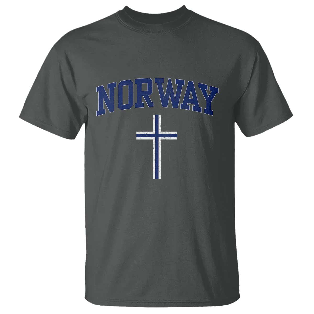 Norway Vintage Soccer Design The Nordic Cross Flag T Shirt