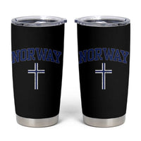 Norway Vintage Soccer Design The Nordic Cross Flag Tumbler Cup