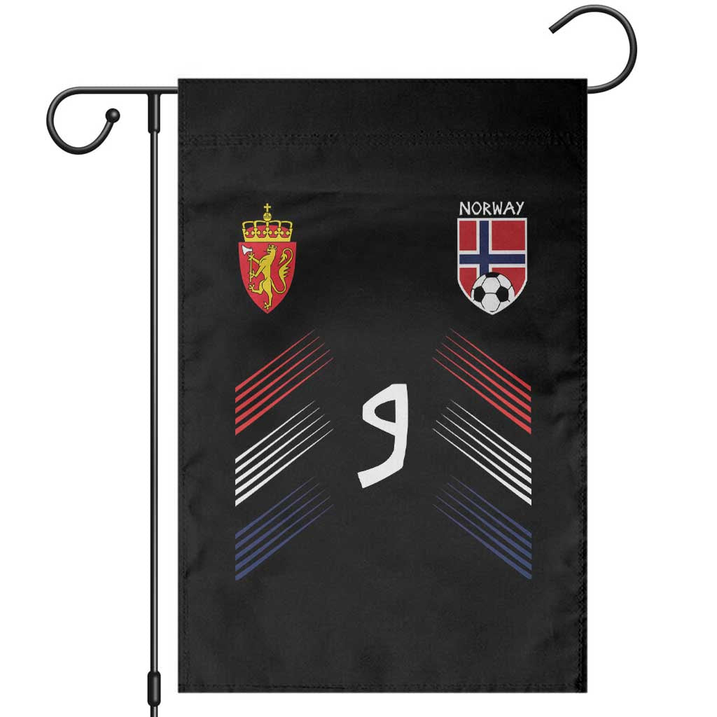 Norway Football Crest Jersey Style Garden Flag Number 9 Viking Athletic for Soccer Fan