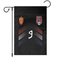Norway Football Crest Jersey Style Garden Flag Number 9 Viking Athletic for Soccer Fan