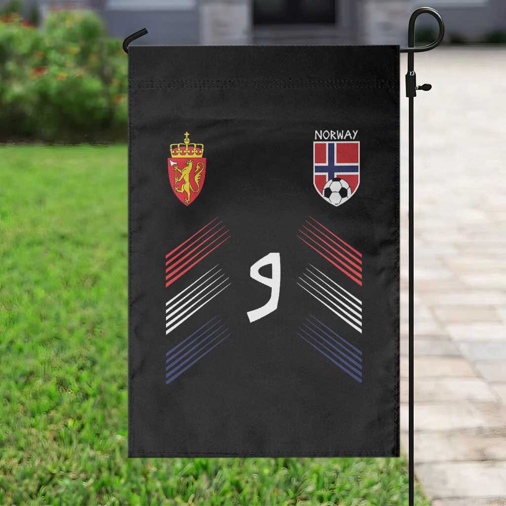 Norway Football Crest Jersey Style Garden Flag Number 9 Viking Athletic for Soccer Fan