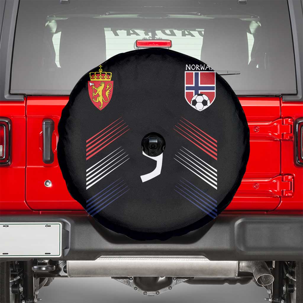 Norway Football Crest Jersey Style Spare Tire Cover Number 9 Viking Athletic for Soccer Fan