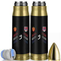Norway Football Crest Jersey Style Bullet Tumbler Number 9 Viking Athletic for Soccer Fan