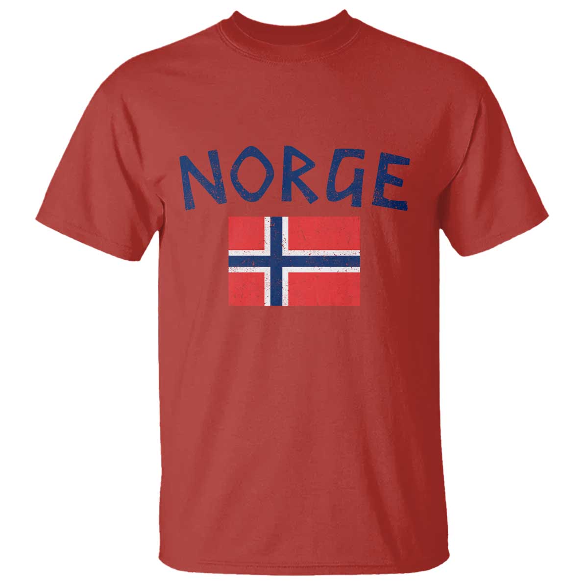 Norway Norge Soccer Design Vintage Norwegian Flag T Shirt