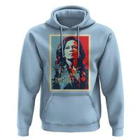 The First But Not The Last Hoodie Madam Harris 2024 USA Portrait Presidential Election - Wonder Print Shop