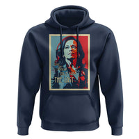 The First But Not The Last Hoodie Madam Harris 2024 USA Portrait Presidential Election - Wonder Print Shop