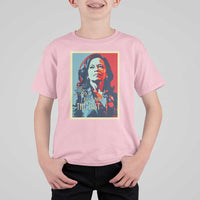The First But Not The Last T Shirt For Kid Madam Harris 2024 USA Portrait Presidential Election - Wonder Print Shop