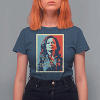 The First But Not The Last T Shirt For Women Madam Harris 2024 USA Portrait Presidential Election - Wonder Print Shop