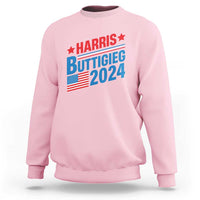 Harris Buttigieg 2024 Sweatshirt Presidential Election American Flag - Wonder Print Shop