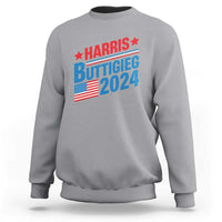 Harris Buttigieg 2024 Sweatshirt Presidential Election American Flag - Wonder Print Shop