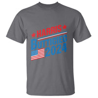 Harris Buttigieg 2024 T Shirt Presidential Election American Flag - Wonder Print Shop