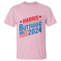 Harris Buttigieg 2024 T Shirt Presidential Election American Flag - Wonder Print Shop