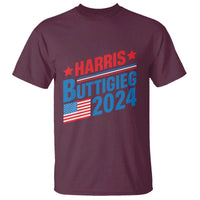 Harris Buttigieg 2024 T Shirt Presidential Election American Flag - Wonder Print Shop