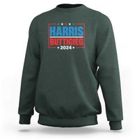 Harris Buttigieg 2024 Sweatshirt Presidential Election American Flag Star - Wonder Print Shop