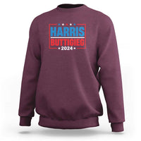 Harris Buttigieg 2024 Sweatshirt Presidential Election American Flag Star - Wonder Print Shop