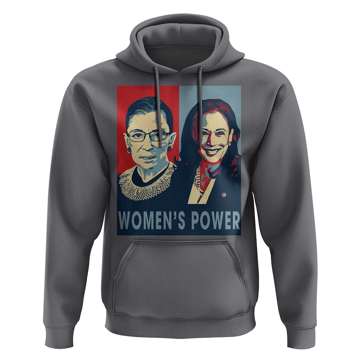 Women's Power Hoodie Ruth Harris Supporter Feminist Women's rights - Wonder Print Shop