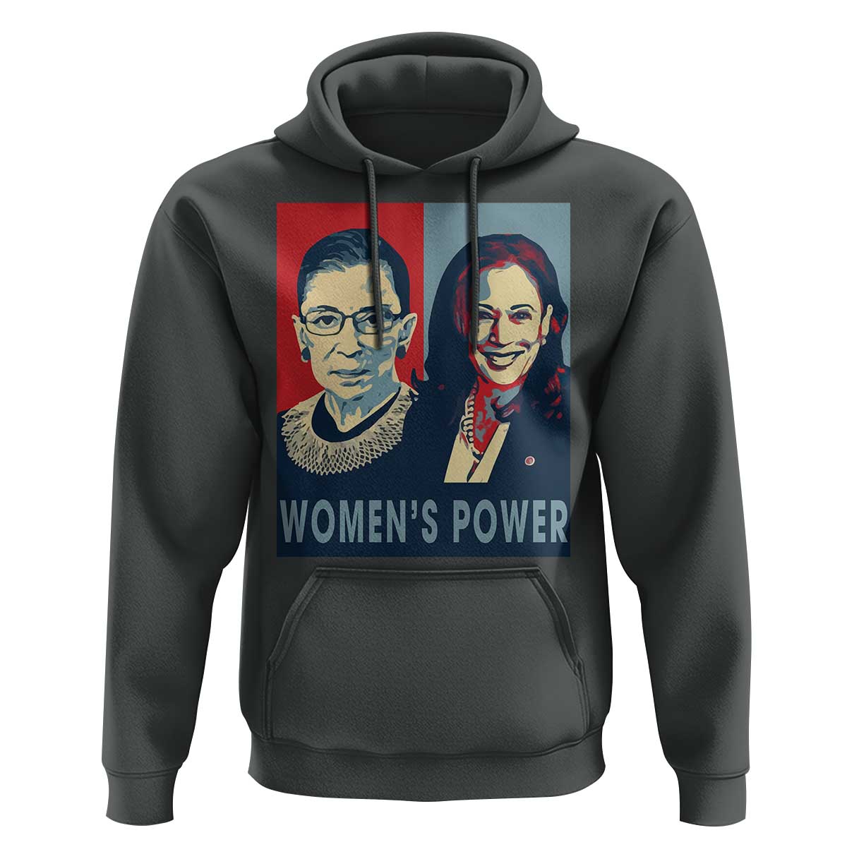 Women's Power Hoodie Ruth Harris Supporter Feminist Women's rights - Wonder Print Shop