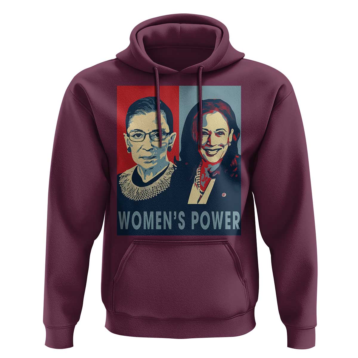 Women's Power Hoodie Ruth Harris Supporter Feminist Women's rights - Wonder Print Shop