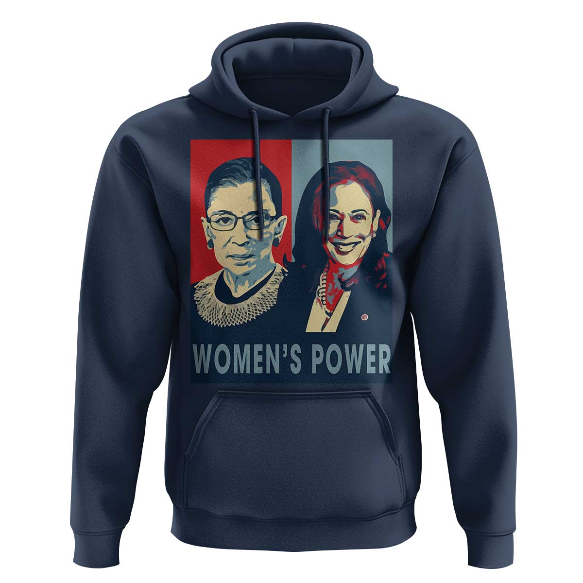 Women's Power Hoodie Ruth Harris Supporter Feminist Women's rights - Wonder Print Shop
