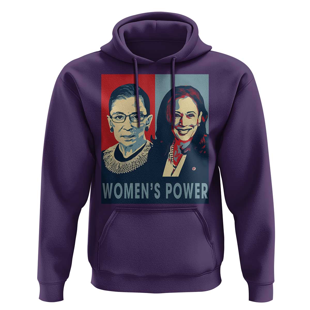Women's Power Hoodie Ruth Harris Supporter Feminist Women's rights - Wonder Print Shop