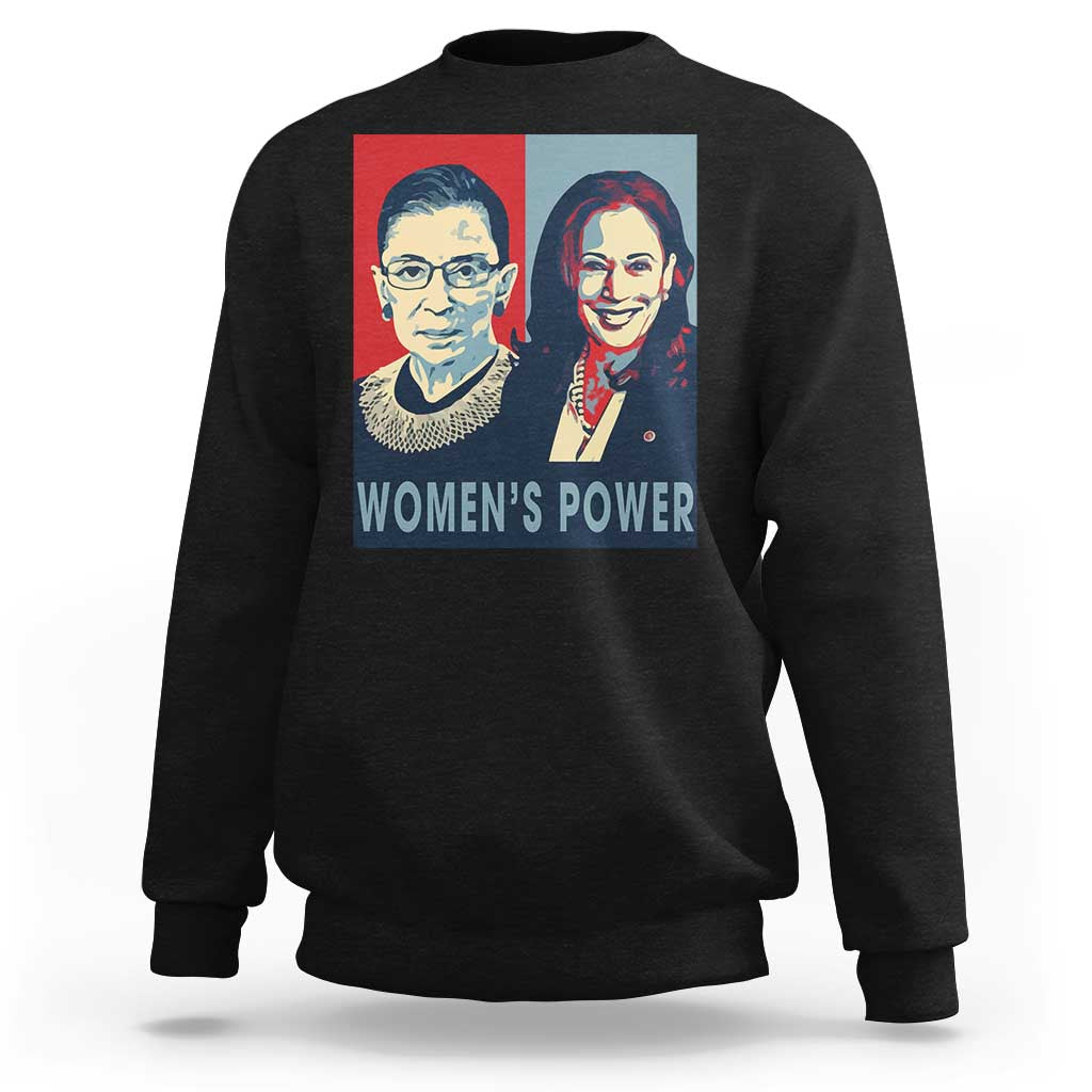 Women's Power Sweatshirt Ruth Harris Supporter Feminist Women's rights - Wonder Print Shop