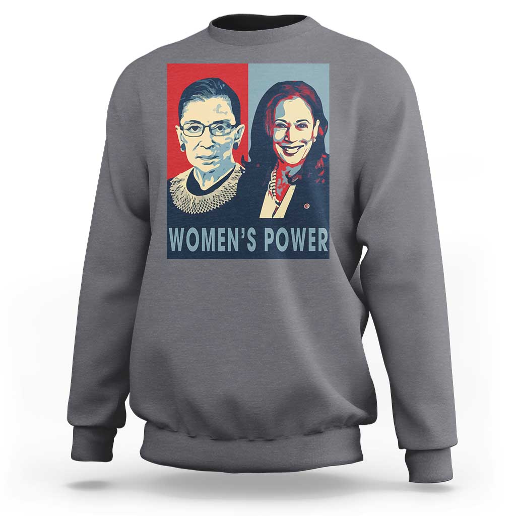 Women's Power Sweatshirt Ruth Harris Supporter Feminist Women's rights - Wonder Print Shop